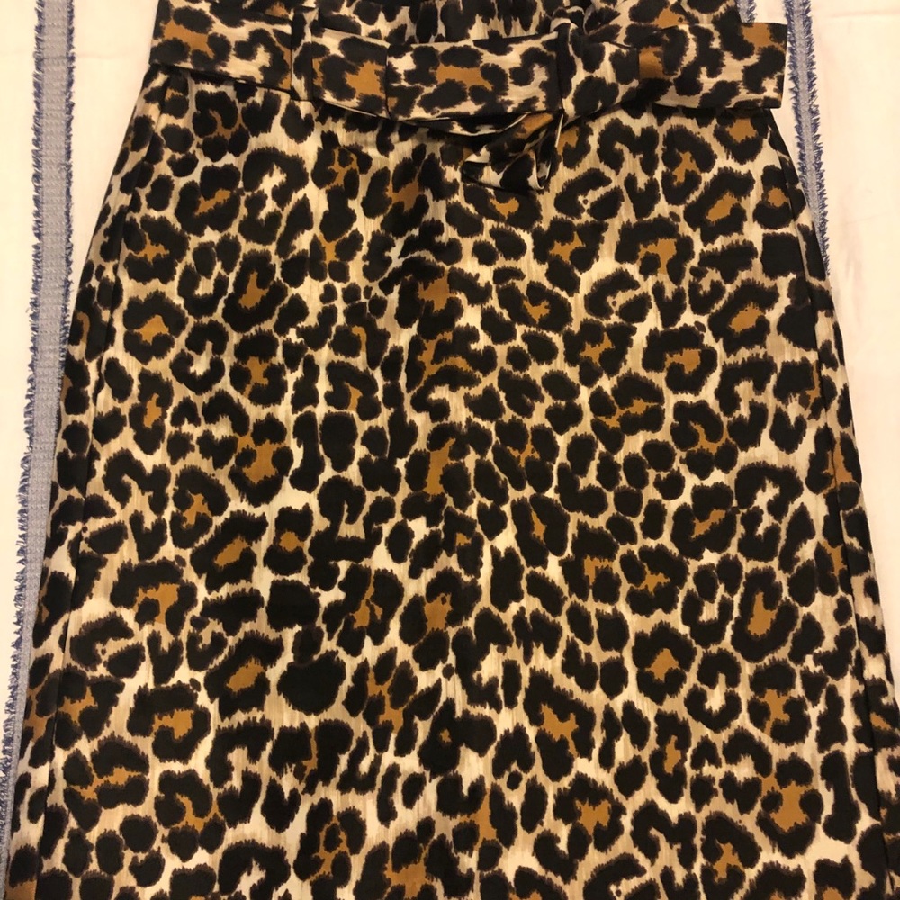 J.Crew Leopard Print “Bow-Tie” Skirt